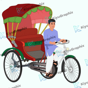 Indian Rickshaw with Animation