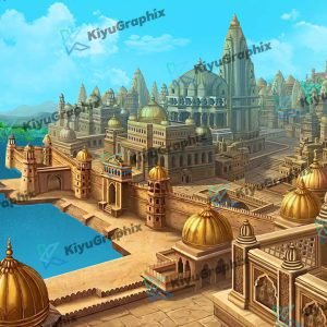 Top View Raj Mahal & Corridor