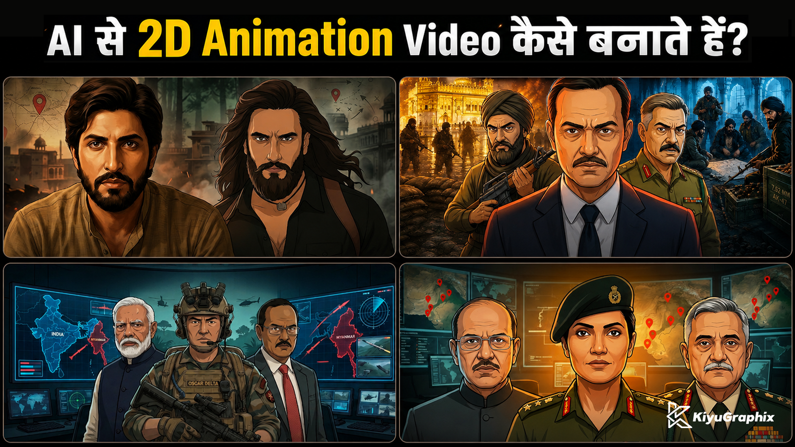 The KiyuGraphix Method for AI 2D animation preview