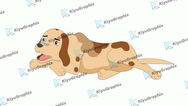 Sitting Dog Cartoon Animation