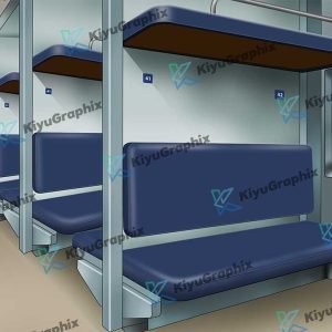Train Interior Cartoon Background