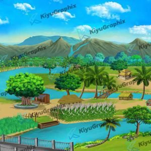 Village Top View Background