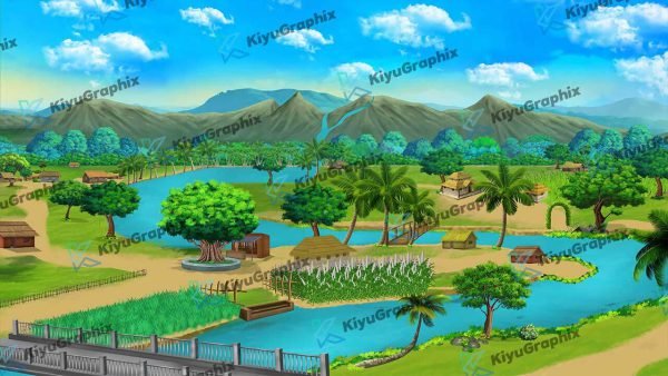 Village Top View Background